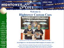 Tablet Screenshot of hightowercues.com